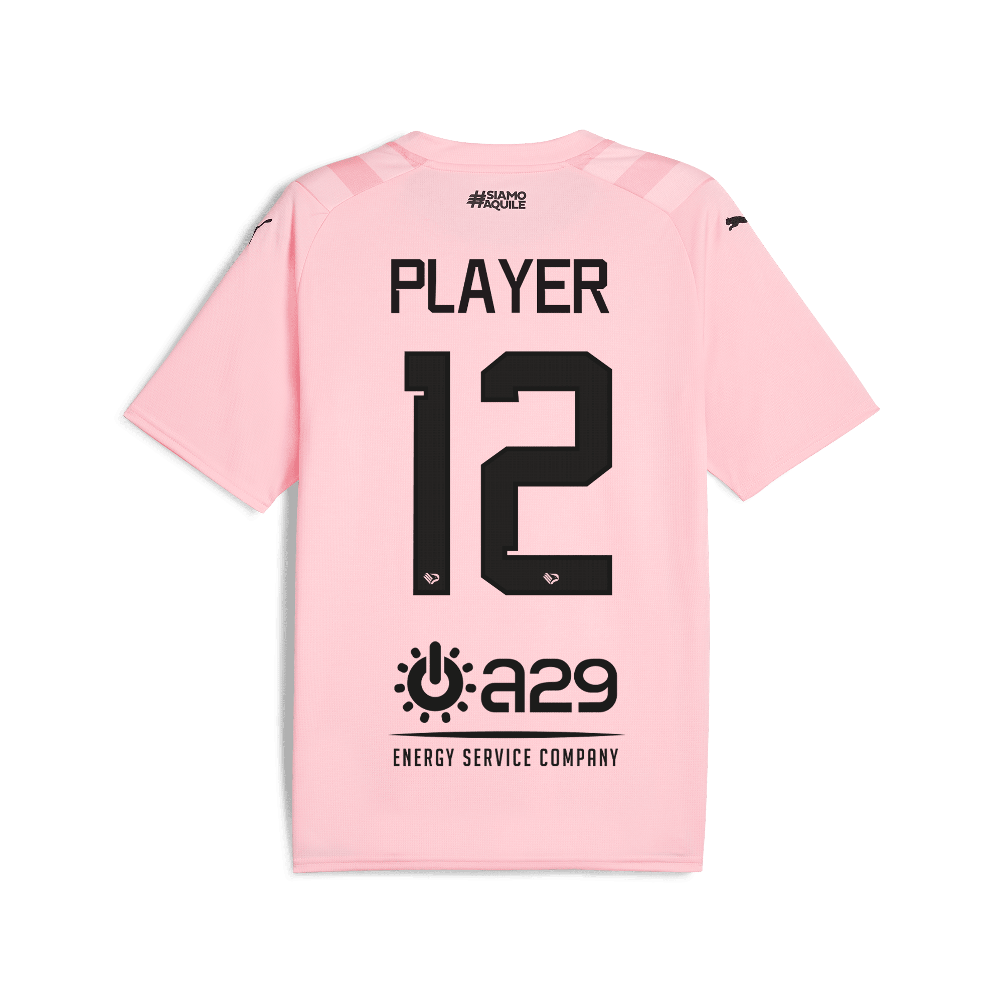 Puma Palermo FC 23/24 Home Jersey, pink and black