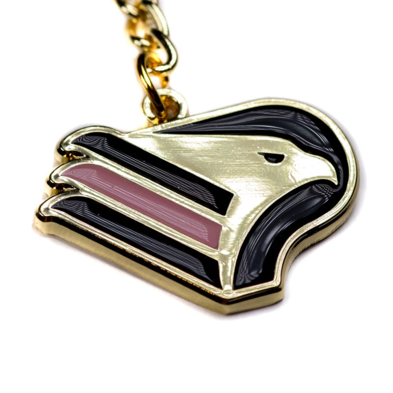 portachiavi logo Palermo FC oro foto ravvicinata