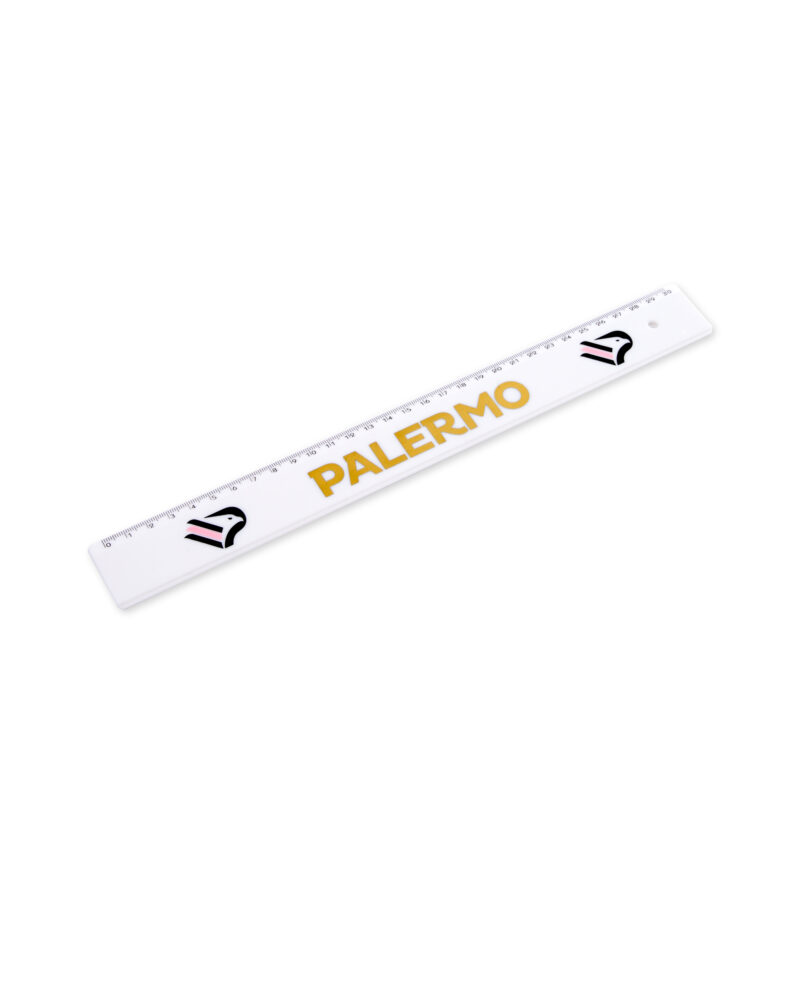 righello Palermo FC bianco da 30 cm