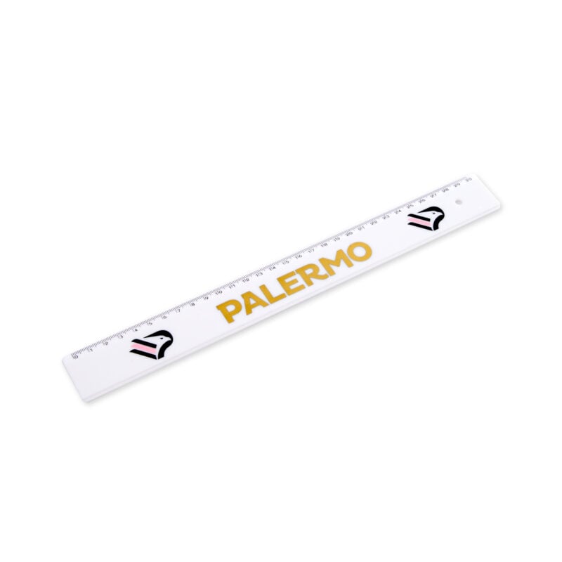 righello Palermo FC bianco da 30 cm