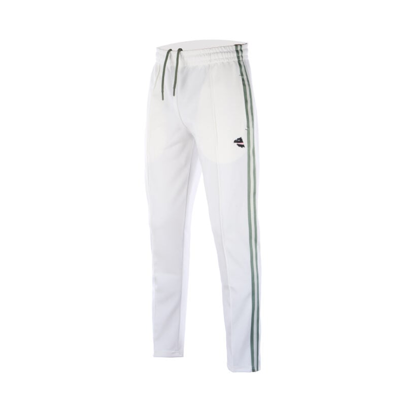 pantalone 80 special Palermo FC bianco con righe verdi e logo gratton