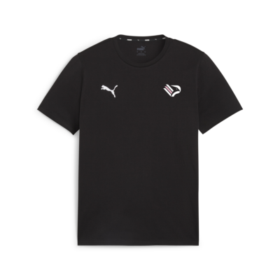 t-shirt nera casual team adulto palermo. fc