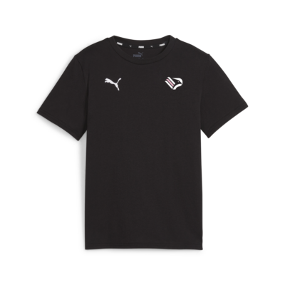 t-shirt nera casual team bambino palermo fc