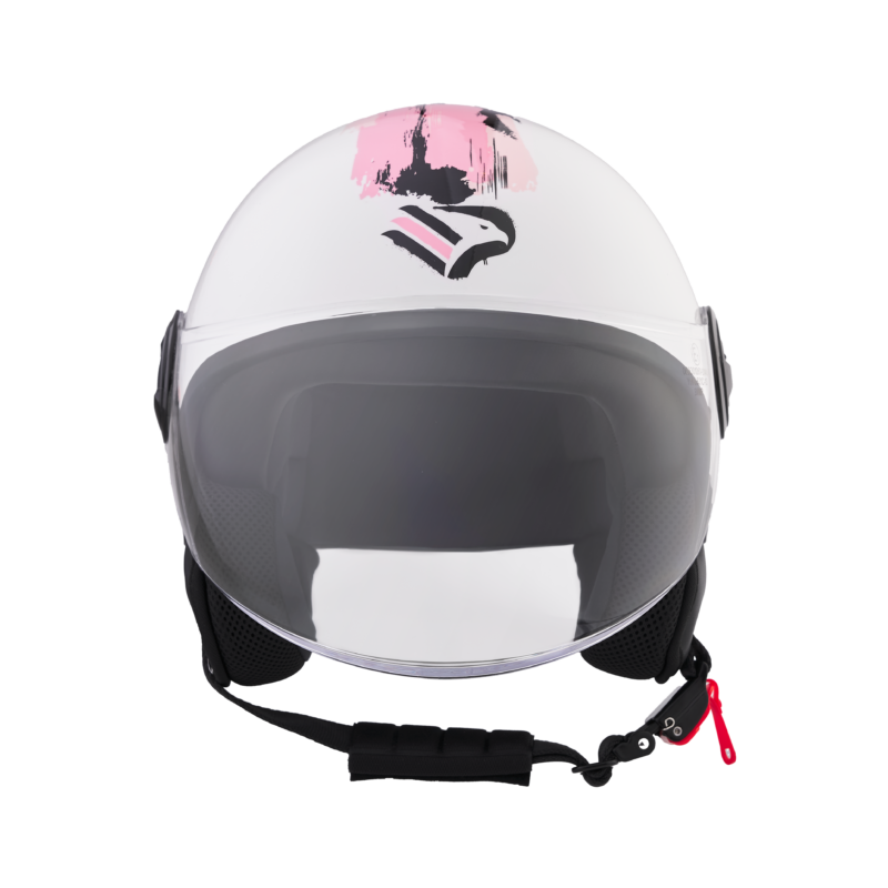 vista frontale casco bianco palermo fc